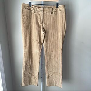 Michael Kors Women's Straight Leg Pants in Tan Size 14